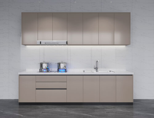 RTA CHAMPAGNE FLAT KITCHEN CABINET