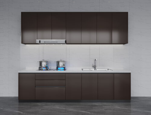 RTA LUXOR ESPRESSO FLAT KITCHEN CABINET